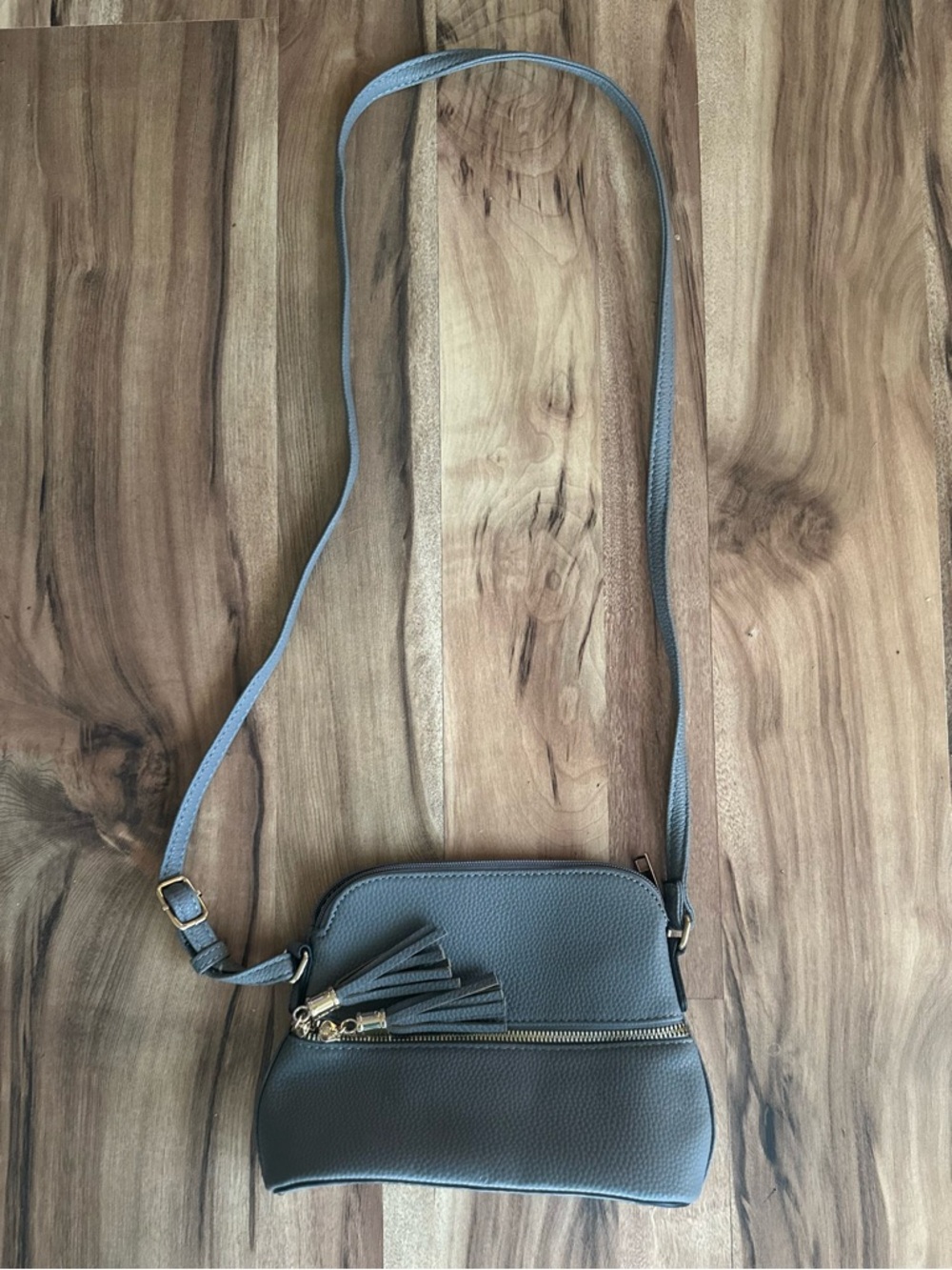 Gray Crossbody Tassel Shoulder Bag - Women Accessories